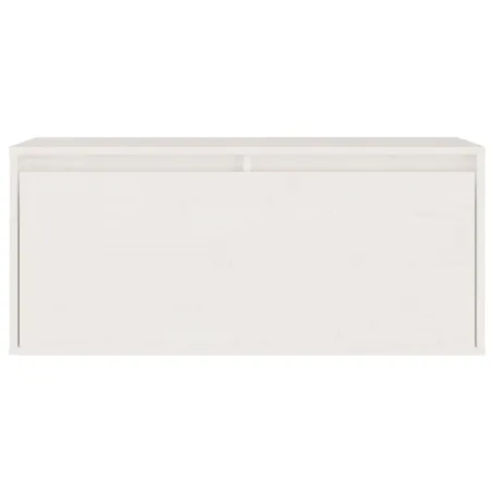 Meubles TV 2 pcs Blanc Bois massif de pin