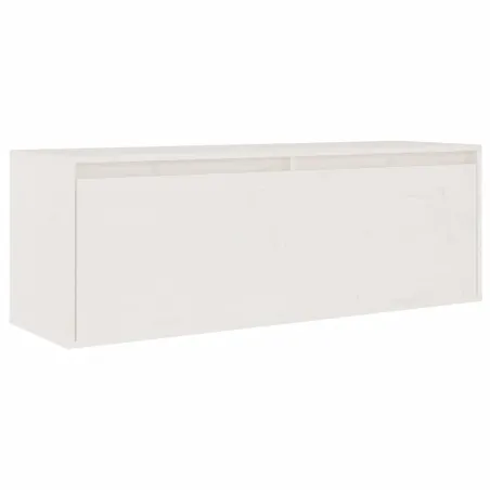 Meubles TV 2 pcs Blanc Bois massif de pin