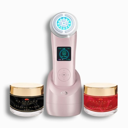 Gezichtsmassager met Radiofrequentie, Fototherapie en Elektrostimulati