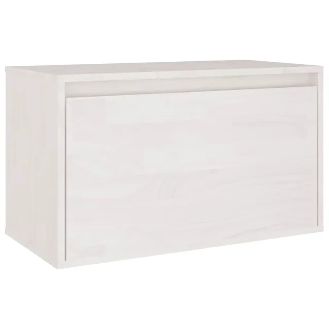 Meubles TV 3 pcs Blanc Bois massif de pin