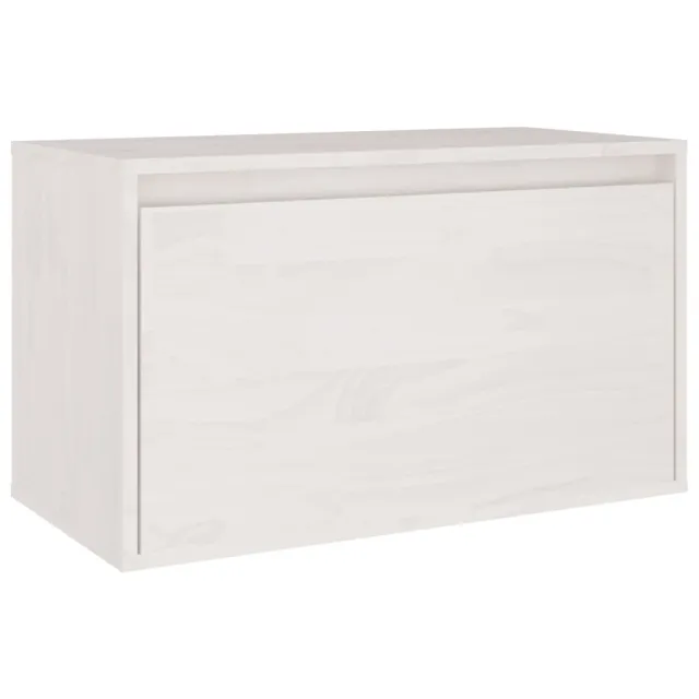 Meubles TV 3 pcs Blanc Bois massif de pin