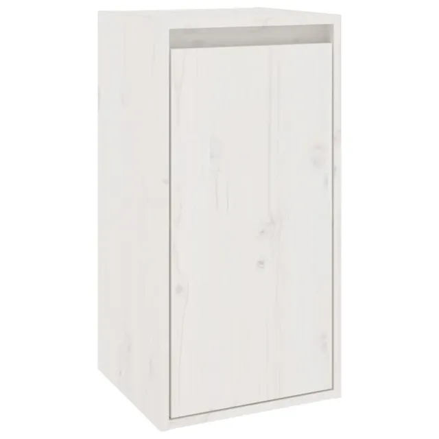 Meubles TV 2 pcs Blanc Bois massif de pin