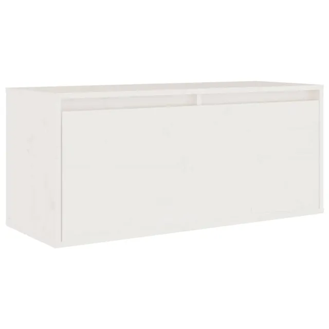 Meubles TV 4 pcs Blanc Bois massif de pin