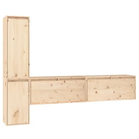 Meubles TV 4 pcs Bois massif de pin