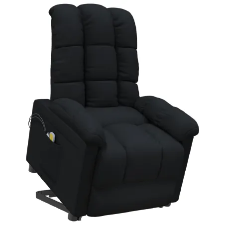 Fauteuil de massage Noir Tissu