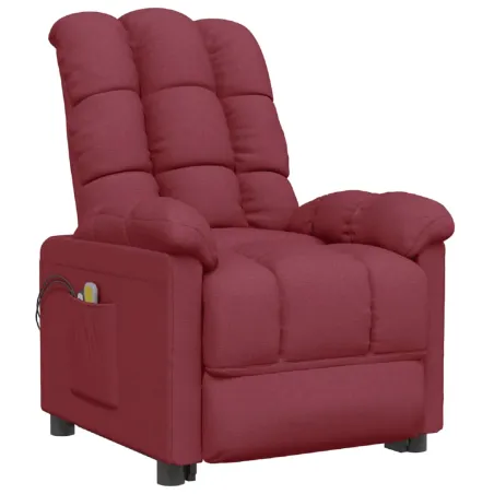 Fauteuil de massage Rouge bordeaux Tissu