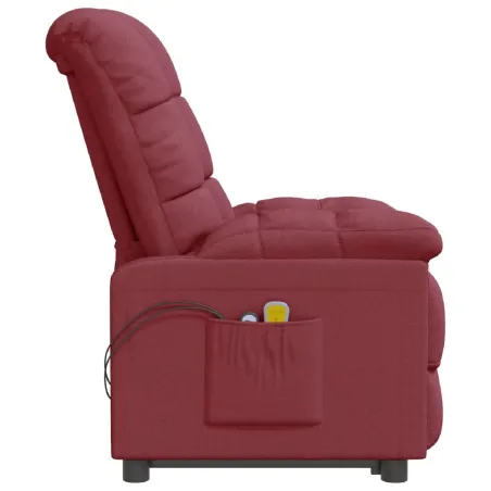 Fauteuil de massage Rouge bordeaux Tissu