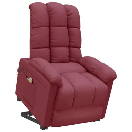 Fauteuil de massage Rouge bordeaux Tissu