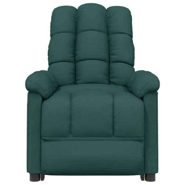 Fauteuil de massage Vert foncé Tissu