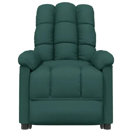 Fauteuil de massage Vert foncé Tissu