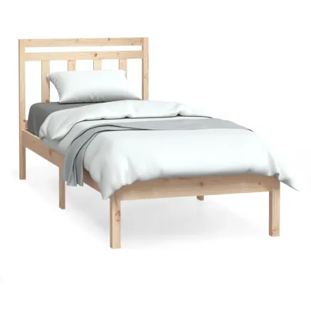 Cadre de lit sans matelas bois massif 2