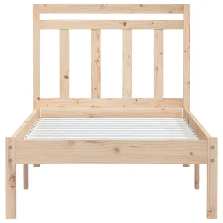 Cadre de lit sans matelas bois massif