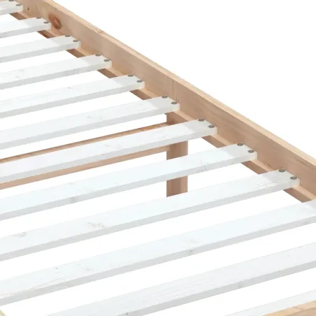 Cadre de lit sans matelas bois massif