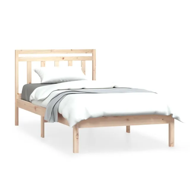 Cadre de lit sans matelas bois massif 100x200 cm