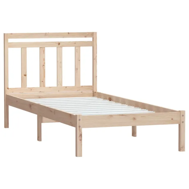 Cadre de lit sans matelas bois massif 100x200 cm