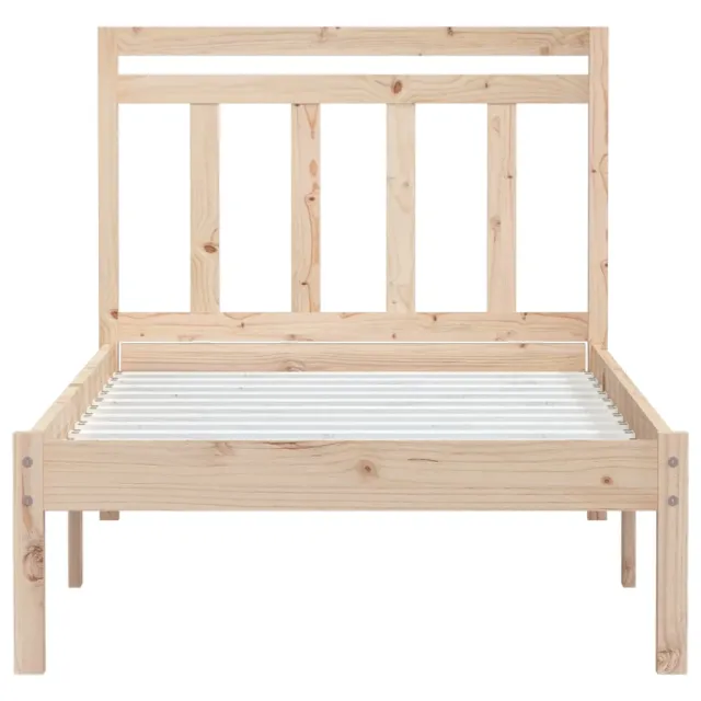 Cadre de lit sans matelas bois massif 100x200 cm