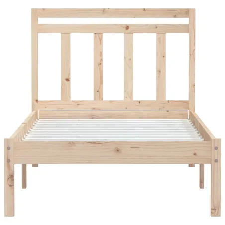 Cadre de lit sans matelas bois massif 100x200 cm