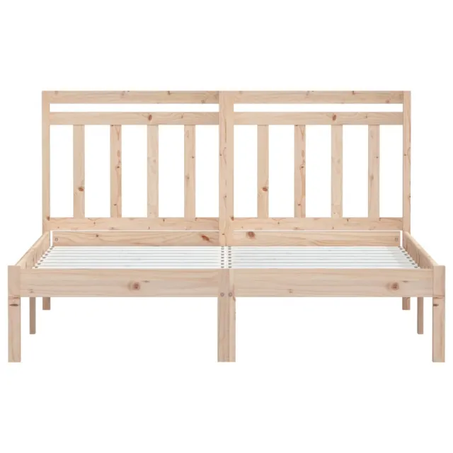 Cadre de lit sans matelas bois massif 140x200 cm