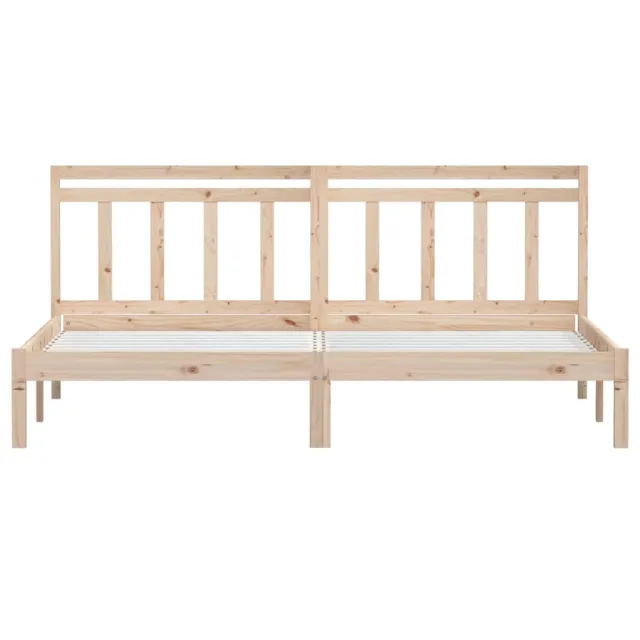 Cadre de lit sans matelas bois massif 160x200 cm