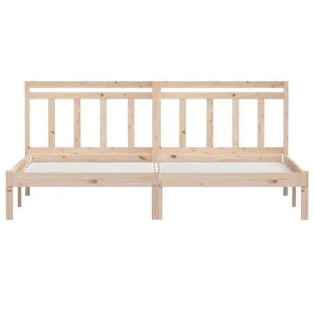 Cadre de lit sans matelas bois massif 160x200 cm