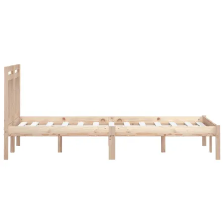 Cadre de lit sans matelas bois massif