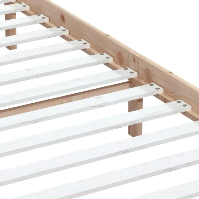 Cadre de lit sans matelas bois massif
