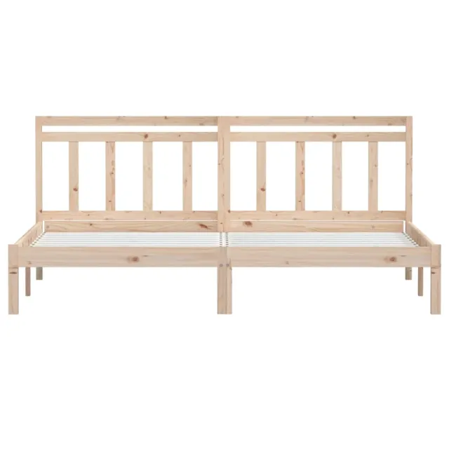 Cadre de lit sans matelas bois massif 200x200 cm