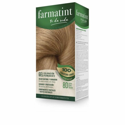 Tinte Permanente Farmatint 8d-Rubio Claro Dorado Gel
