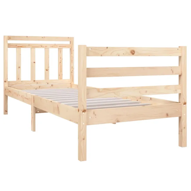 Cadre de lit sans matelas bois massif