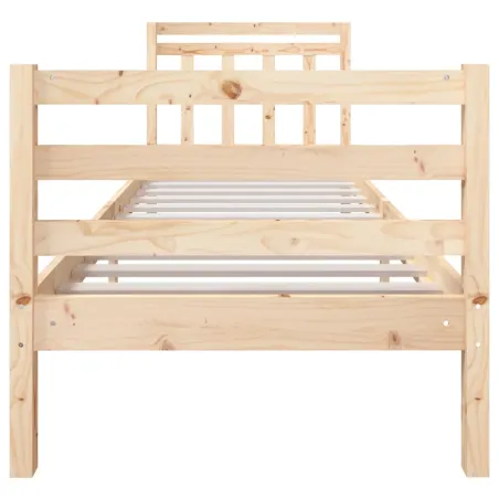 Cadre de lit sans matelas bois massif