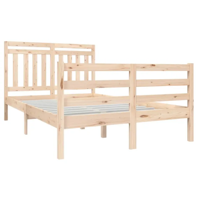 Cadre de lit sans matelas bois massif