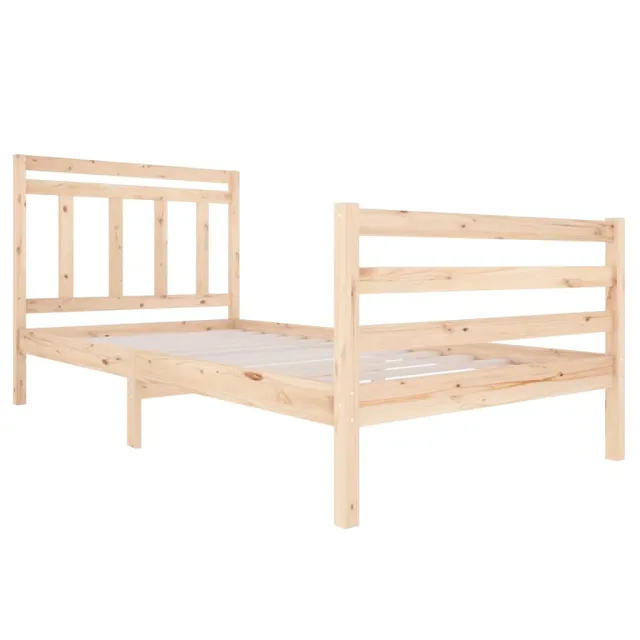 Cadre de lit sans matelas bois massif 120x200 cm
