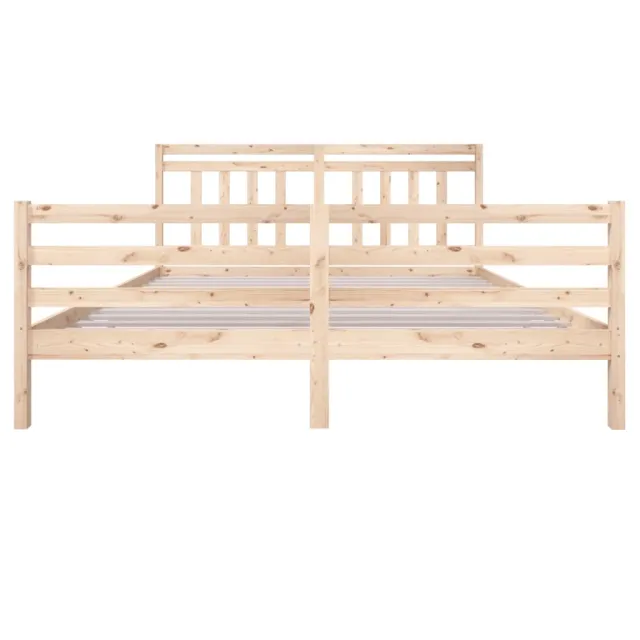 Cadre de lit sans matelas bois massif