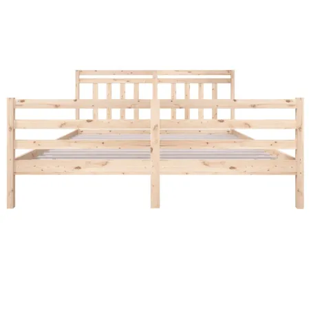 Cadre de lit sans matelas bois massif