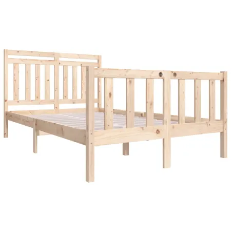 Cadre de lit sans matelas bois massif