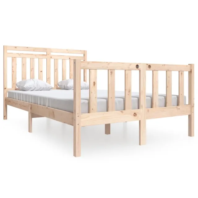 Cadre de lit sans matelas bois massif