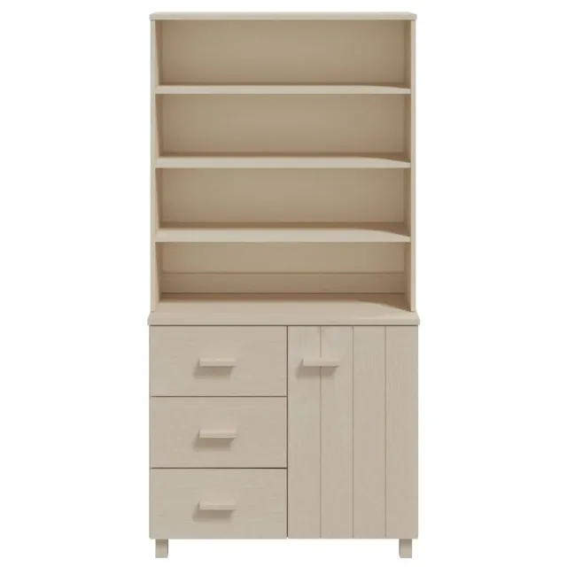 Buffet HAMAR Bois massif de pin Marron miel