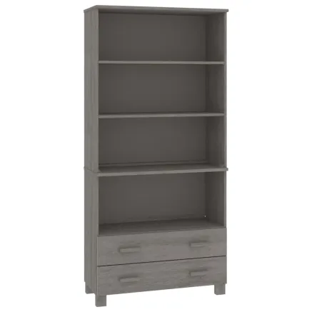 Buffet HAMAR Bois massif de pin Gris clair 2