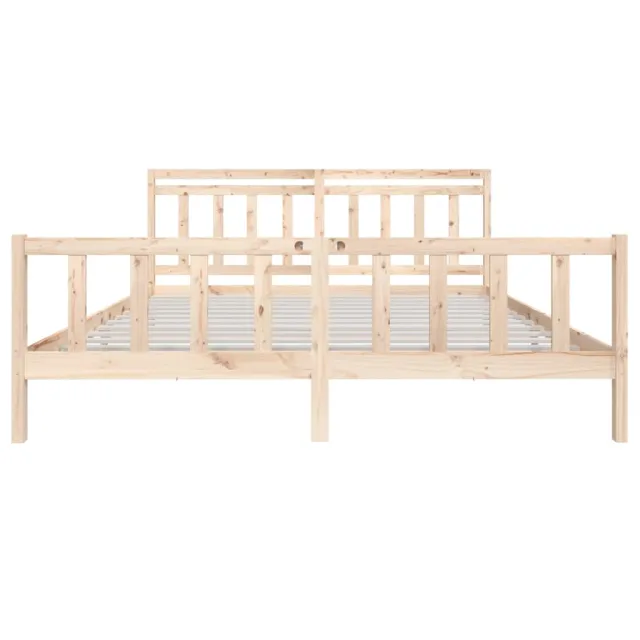 Cadre de lit sans matelas bois massif 200x200 cm