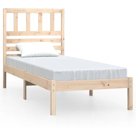 Cadre de lit sans matelas 90x190 cm bois de pin massif 2