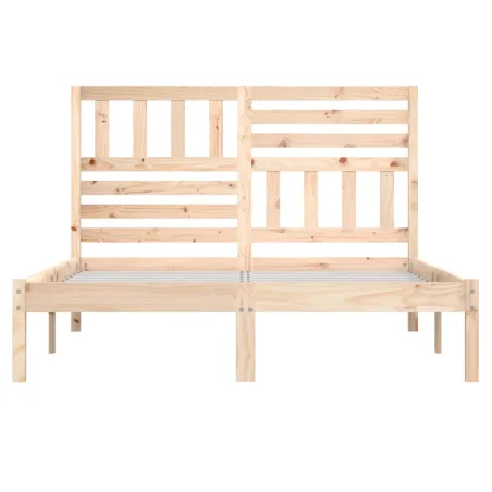 Cadre de lit sans matelas bois massif de pin 140x200 cm