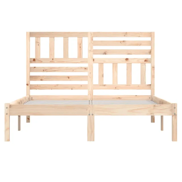 Cadre de lit sans matelas 150x200 cm bois massif de pin
