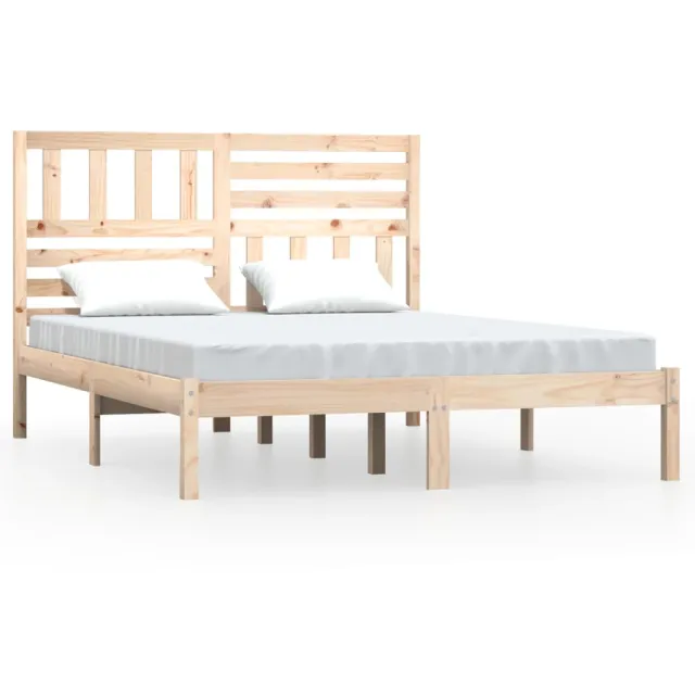 Cadre de lit sans matelas bois massif de pin 160x200 cm
