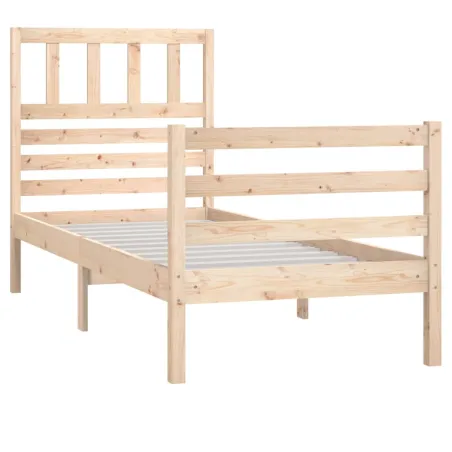 Cadre de lit sans matelas 90x190 cm bois massif