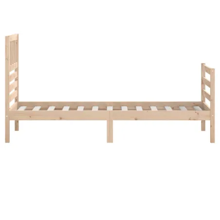 Cadre de lit sans matelas 90x190 cm bois massif