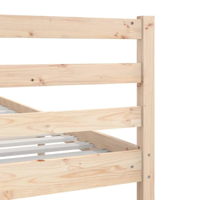 Cadre de lit sans matelas 150x200 cm bois massif