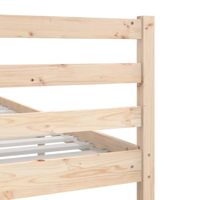 Cadre de lit sans matelas bois massif 200x200 cm