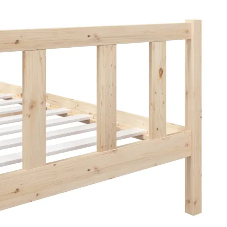 Cadre de lit sans matelas bois massif 90x200 cm