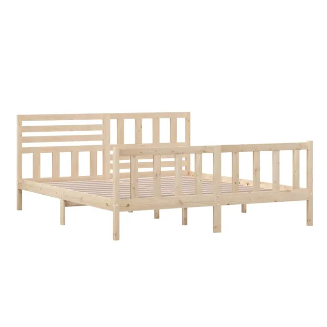 Cadre de lit sans matelas bois massif
