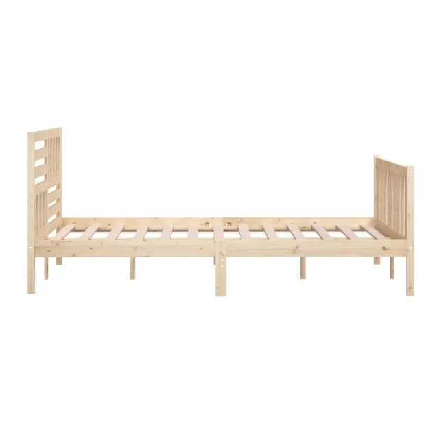 Cadre de lit sans matelas bois massif 200x200 cm